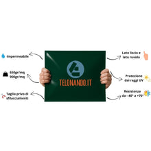 Carica l&#39;immagine nel visualizzatore di Gallery, Telo telone PVC 650 g/mq prima scelta ideale da -30° a +70°C 10x8 metri - telonando.it