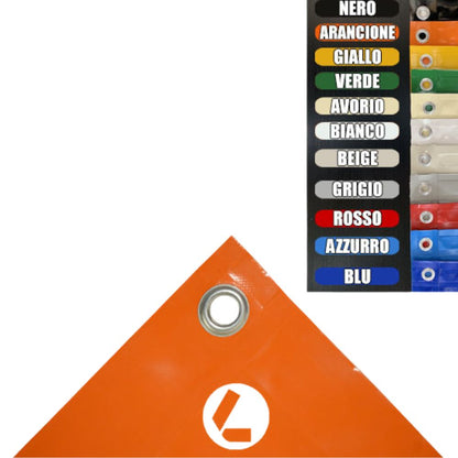 Telo in PVC su Misura 650 g/m² – Occhiellato o Non Occhiellato