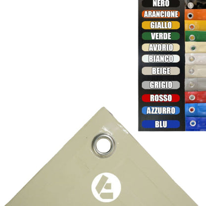 Telo in PVC su Misura 650 g/m² – Occhiellato o Non Occhiellato