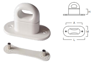 Cavallotti a molla in Nylon Doppia altezza - telonando.it